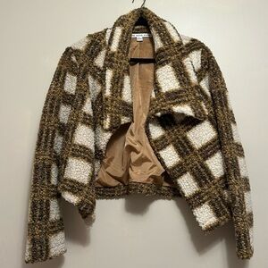 Plaid Teddy bear jacket